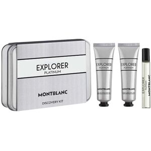 Mont Blanc Explorer Platinum zestaw miniatura wody perfumowanej spray 7.5ml + żel oczyszczający 30ml + krem do twarzy 30ml Mont Blanc Explorer Platinum zestaw miniatura wody perfumowanej spray 7.5ml + żel oczyszczający 30ml + krem do twarzy 30ml