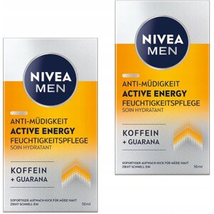NIVEA MEN ACTIVE ENERGY Krem do twarzy męski energetyzujący kofeiną 50ml x2 NIVEA MEN ACTIVE ENERGY Krem do twarzy męski energetyzujący kofeiną 50ml x2