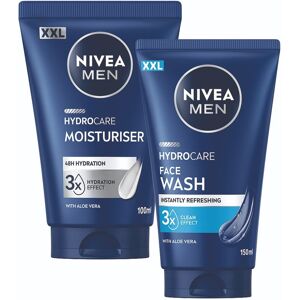 NIVEA MEN Hydrocare Żel do mycia twarzy 150ml + Krem nawilżający XXL 100ml NIVEA MEN Hydrocare Żel do mycia twarzy 150ml + Krem nawilżający XXL 100ml