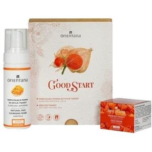 Orientana Zestaw Good Start Krem do twarzy Żeń-szeń indyjski, 40g + Nawilżająca pianka do mycia twarzy Gurdlina japońska, 150ml Orientana Zestaw Good Start Krem do twarzy Żeń-szeń indyjski, 40g + Nawilżająca pianka do mycia twarzy Gurdlina japońska, 150ml