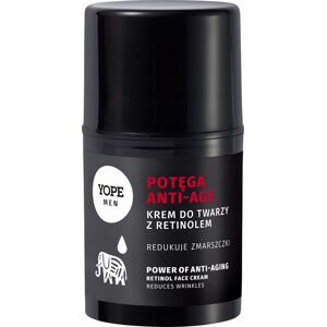 YOPE MEN POTĘGA ANTIAGE KREM DO TWARZY Z RETINOLEM REDUKUJE ZMARSZCZKI 50ML YOPE MEN POTĘGA ANTIAGE KREM DO TWARZY Z RETINOLEM REDUKUJE ZMARSZCZKI 50ML