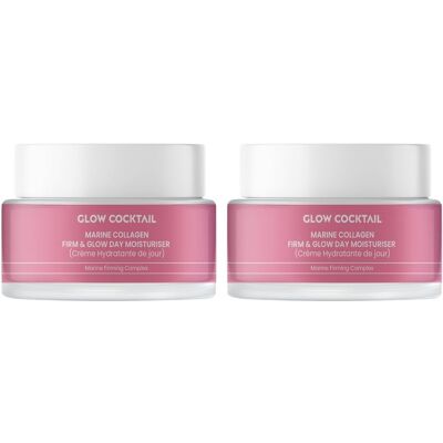 2 x Marine Collagen Firm & Glow Day Moisturiser 50ml 2 x Marine Collagen Firm & Glow Day Moisturiser 50ml