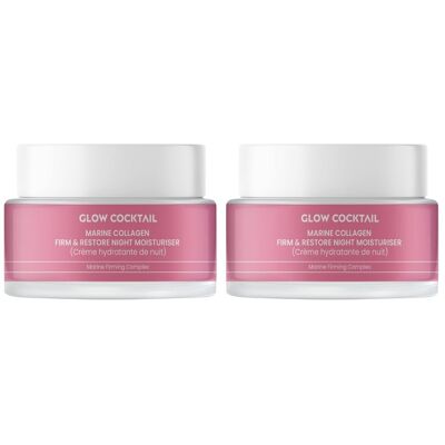 2 x Marine Collagen Firm & Restore Night Moisturiser 50ml 2 x Marine Collagen Firm & Restore Night Moisturiser 50ml