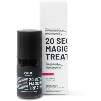 20 SECONDS MAGIC EYE TREATMENT Liftingująco-naprawcze, transformujące serum pod oczy i na powieki AIRLESS 20 SECONDS MAGIC EYE TREATMENT Liftingująco-naprawcze, transformujące serum pod oczy i na powieki AIRLESS