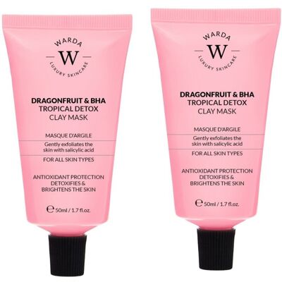 2x maska glinkowa Dragonfruit & BHA Tropical Detox 50 ml 2x maska glinkowa Dragonfruit & BHA Tropical Detox 50 ml