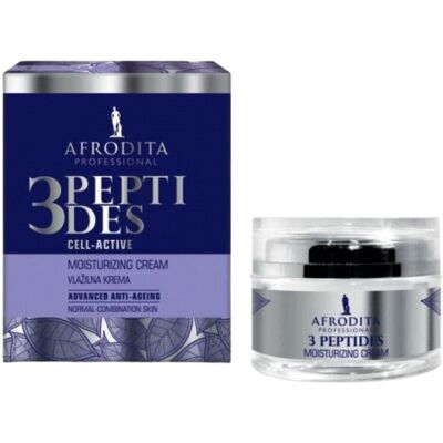 Afrodita 3 Peptides, Krem Nawilżający Do Twarzy, 50ml Afrodita 3 Peptides, Krem Nawilżający Do Twarzy, 50ml