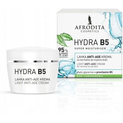 Afrodita Cosmetics Hydra B5 krem nawilżający do twarzy 50ml Afrodita Cosmetics Hydra B5 krem nawilżający do twarzy 50ml