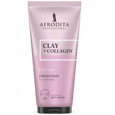 Afrodita Cosmetics Ultra-Nawilżająca Maska do Twarzy z Glinką i Kolagenem - 200ml Afrodita Cosmetics Ultra-Nawilżająca Maska do Twarzy z Glinką i Kolagenem - 200ml