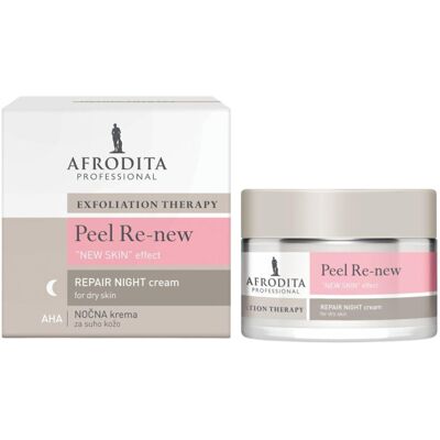 TanningParadise Aphrodita peel re-new repair krem nocny - Krem na noc dla suchej skóry TanningParadise Aphrodita peel re-new repair krem nocny - Krem na noc dla suchej skóry