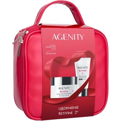 AGENITY RETIVINE 2º Zestaw wygładzający krem na dzień Spf20 50ml + regenerujący krem na noc 25ml AGENITY RETIVINE 2º Zestaw wygładzający krem na dzień Spf20 50ml + regenerujący krem na noc 25ml