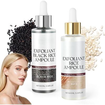Aoowu Glow Rice Ampule Duo, 2 Sztuk Peeling Do Twarzy Czarno-Biały Ryż, Czarny Biały Ryż Ampułka Ryżowa Do Peelingu, Zmniejsza Pory I Usuwa Zaskórni.. Aoowu Glow Rice Ampule Duo, 2 Sztuk Peeling Do Twarzy Czarno-Biały Ryż, Czarny Biały Ryż Ampułka Ryżowa Do Peelingu, Zmniejsza Pory I Usuwa Zaskórni..