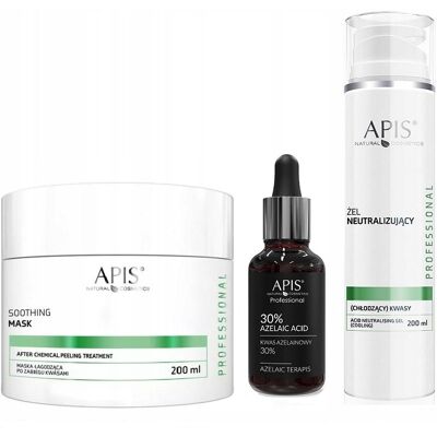 APIS ZABIEG EKSFOLIACJI KWAS AZELAINOWY30% NEUTRALIZATOR MASKA ŁAGODZĄCA APIS ZABIEG EKSFOLIACJI KWAS AZELAINOWY30% NEUTRALIZATOR MASKA ŁAGODZĄCA