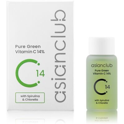 Asian Club, Pure Green Vitamin C 14%, Serum do twarzy, 15ml Asian Club, Pure Green Vitamin C 14%, Serum do twarzy, 15ml