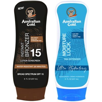 Australian Gold Balsam z Bronzer SPF15 - Blokada Nawilżenia Australian Gold Balsam z Bronzer SPF15 - Blokada Nawilżenia
