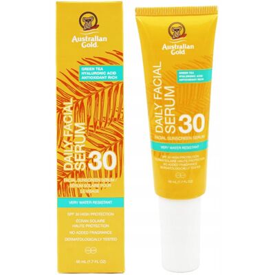 Australian Gold SPF 30 Daily Facial Serum Clear Balsam ochronny do Twarzy 50ml Australian Gold SPF 30 Daily Facial Serum Clear Balsam ochronny do Twarzy 50ml