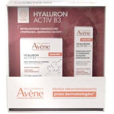 Avene Hyaluron Activ B3 Krem odbudowujący 50 ml + Krem pod oczy, Prezent Avene Hyaluron Activ B3 Krem odbudowujący 50 ml + Krem pod oczy, Prezent