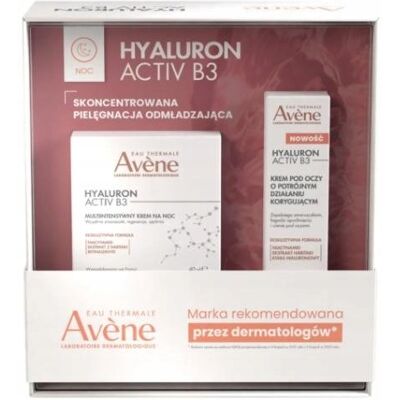 Avene Hyaluron Activ B3 zestaw: Krem na noc 40 ml + Krem pod oczy 15 ml Avene Hyaluron Activ B3 zestaw: Krem na noc 40 ml + Krem pod oczy 15 ml