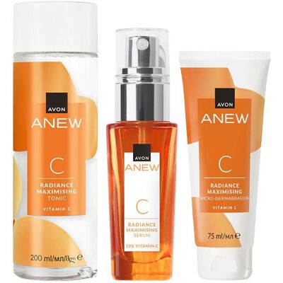 Avon Zestaw kosmetyków Mikrodermabrazja Anew Radiance rozświetlenie Avon Zestaw kosmetyków Mikrodermabrazja Anew Radiance rozświetlenie