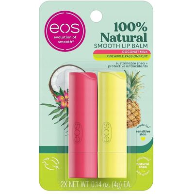 Balsam do ust Eos 100% Natural o smaku mleko kokosowe i ananasa marakuja Balsam do ust Eos 100% Natural o smaku mleko kokosowe i ananasa marakuja
