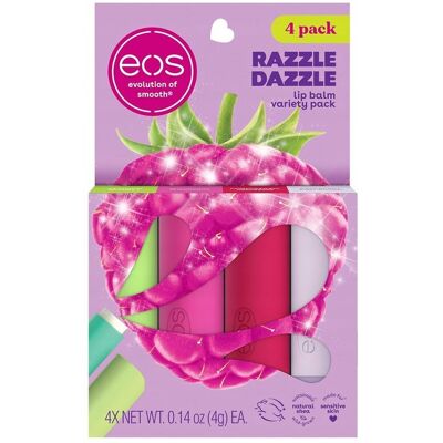 Balsam do ust Eos Razzle Dazzle 4 różne smaki maliny Balsam do ust Eos Razzle Dazzle 4 różne smaki maliny