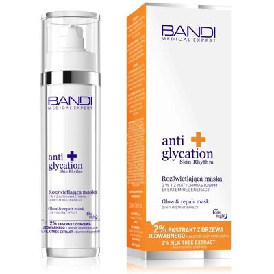 BANDI MEDICAL EXPERT Anti Glycation Rozświetlająca maska 2 w 1 REGENERUJE BANDI MEDICAL EXPERT Anti Glycation Rozświetlająca maska 2 w 1 REGENERUJE