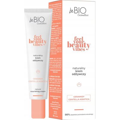 BEBIO COSMETICS FEEL YOUR BEAUTY VIBES KREM DO TWARZY ODŻYWCZY 40 ML BEBIO COSMETICS FEEL YOUR BEAUTY VIBES KREM DO TWARZY ODŻYWCZY 40 ML