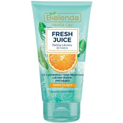 Bielenda, Fresh Juice, peeling cukrowy z wodą cytrusową Pomarańcza, 150 g Bielenda, Fresh Juice, peeling cukrowy z wodą cytrusową Pomarańcza, 150 g