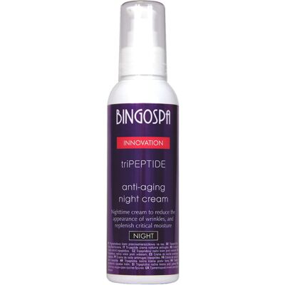 BINGOSPA Innovation Trójpeptydowy przeciwzmarszczkowy krem na noc 135g BINGOSPA Innovation Trójpeptydowy przeciwzmarszczkowy krem na noc 135g