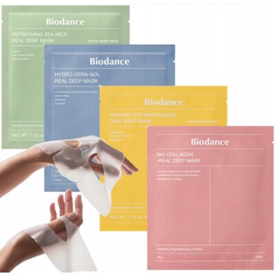 BIODANCE Bio-Collagen Real Deep Mask, 34 g - kolagenowa maska do twarzy + Zestaw BIODANCE Bio-Collagen Real Deep Mask, 34 g - kolagenowa maska do twarzy + Zestaw
