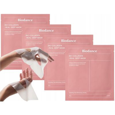 BIODANCE Bio Collagen Real Deep Mask kolagen maska Zestaw 4szt ORYGINALNE BIODANCE Bio Collagen Real Deep Mask kolagen maska Zestaw 4szt ORYGINALNE