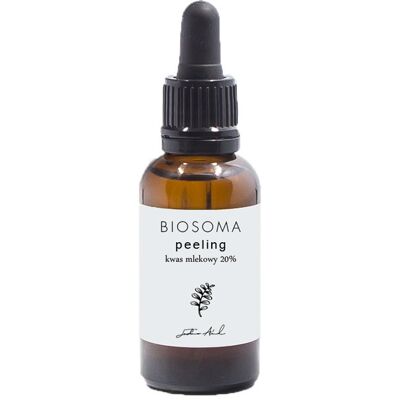 Biosoma, Peeling z kwasem mlekowym 20%, 30 ml Biosoma, Peeling z kwasem mlekowym 20%, 30 ml