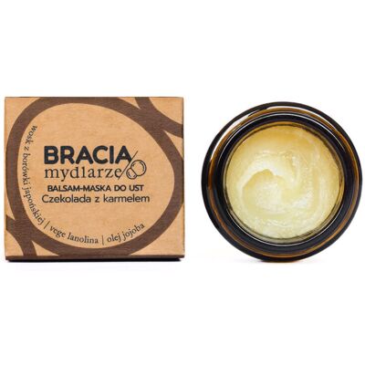 Bracia Mydlarze Balsam-Maska do Ust Czekolada z Karmelem 15ml Bracia Mydlarze Balsam-Maska do Ust Czekolada z Karmelem 15ml