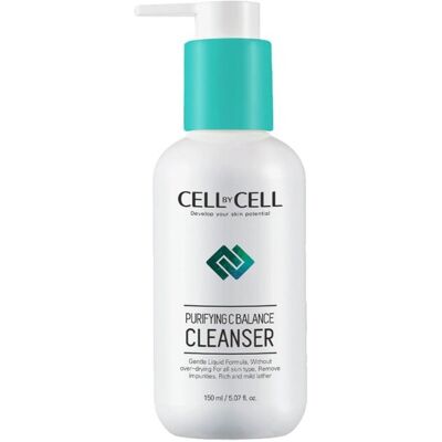 Cell By Cell, Purifying C, Balances Skin, Pianka oczyszczająca, 150 ml Cell By Cell, Purifying C, Balances Skin, Pianka oczyszczająca, 150 ml