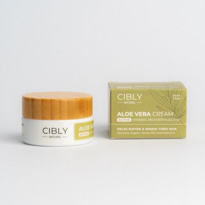 Cibly - Regenerujący krem nawilżający z Aloesem - 30 ml - 100% naturalny Cibly - Regenerujący krem nawilżający z Aloesem - 30 ml - 100% naturalny