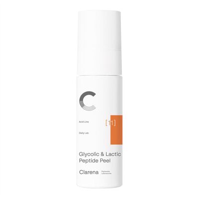 Clarena Glycolic & Lactic Peptide Peel Kwasowy peeling do twarzy 30 ml Clarena Glycolic & Lactic Peptide Peel Kwasowy peeling do twarzy 30 ml