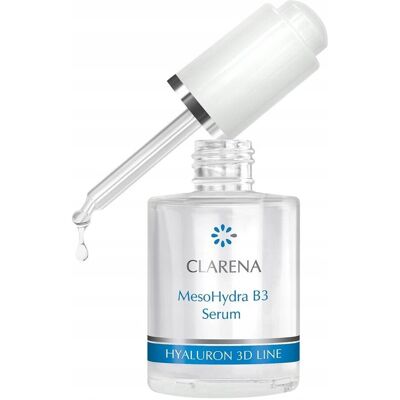 Clarena MesoHydra B3 Serum, Nawilżające Serum do Mezoterapii Bezigłowej z Kwasem Hialuronowym i Niacynamidem 30ml Clarena MesoHydra B3 Serum, Nawilżające Serum do Mezoterapii Bezigłowej z Kwasem Hialuronowym i Niacynamidem 30ml