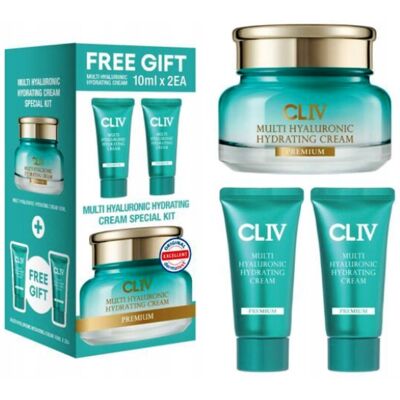 CLIV ZESTAW MULTI HYALURONIC HYDRATING KREM NAWILŻAJĄCY 50 ml + 2x10 ml CLIV ZESTAW MULTI HYALURONIC HYDRATING KREM NAWILŻAJĄCY 50 ml + 2x10 ml