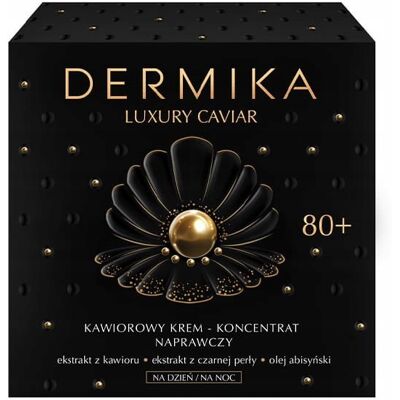 Dermika Caviar, Kawiorowy Krem Naprawczy 80+, 50ml Dermika Caviar, Kawiorowy Krem Naprawczy 80+, 50ml