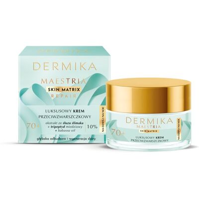 Dermika Maestria Anti-wrinkle day and night cream 70+ - Krem przeciwzmarszczkowy na dzień i na noc Dermika Maestria Anti-wrinkle day and night cream 70+ - Krem przeciwzmarszczkowy na dzień i na noc