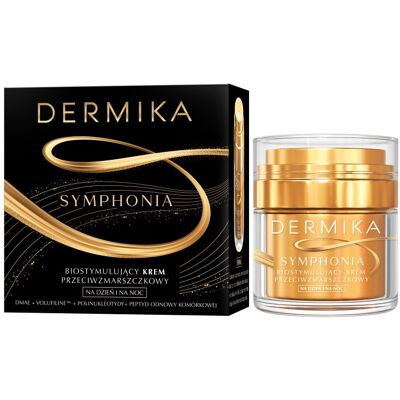 DERMIKA SYMPHONIA Biostymulujący krem przeciwzmarszczkowy na dzień i na noc, 50 ml DERMIKA SYMPHONIA Biostymulujący krem przeciwzmarszczkowy na dzień i na noc, 50 ml