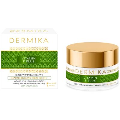 Dermika Vitamin P Plus Hypoalergiczny Krem do twarzy - Nawilżający dla wrażliwej skóry Dermika Vitamin P Plus Hypoalergiczny Krem do twarzy - Nawilżający dla wrażliwej skóry