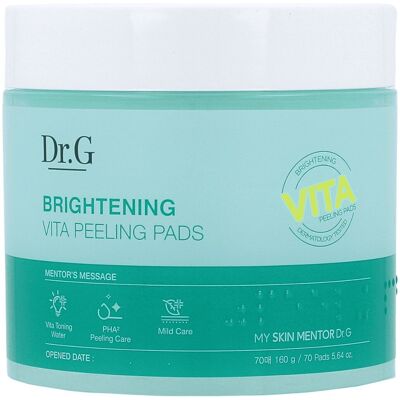 Doctor G. - Brightening Vita Peeling Pads, 70 szt płatki peelingujące do twarzy Doctor G. - Brightening Vita Peeling Pads, 70 szt płatki peelingujące do twarzy