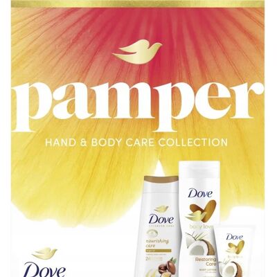 Dove Pamper zestaw upominkowy dla kobiet XL żel balsam krem Dove Pamper zestaw upominkowy dla kobiet XL żel balsam krem