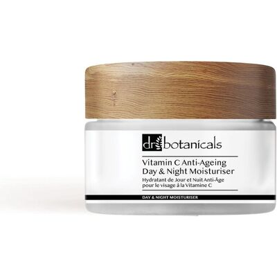 Dr Botanicals, Dzienny nawilżacz przeciwstarzeniowy z witaminą C, 50ml Dr Botanicals, Dzienny nawilżacz przeciwstarzeniowy z witaminą C, 50ml