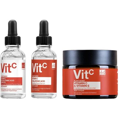 Dr Botanicals Duo z witaminą C: krem nawilżający i serum - Zestaw do pielęgnacji skóry Dr Botanicals Duo z witaminą C: krem nawilżający i serum - Zestaw do pielęgnacji skóry