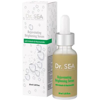 Dr. Sea, Serum odmładzająco-rozświetlające z arbutyną i niacynamidem, 30ml Dr. Sea, Serum odmładzająco-rozświetlające z arbutyną i niacynamidem, 30ml