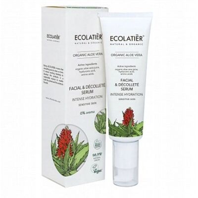 ECOLATIER Serum do twarzy i dekoltu Intensywnie nawilżające organiczny 50ml ECOLATIER Serum do twarzy i dekoltu Intensywnie nawilżające organiczny 50ml