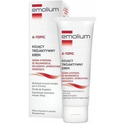 Emolium A-Topic, kojący trójaktywny krem do twarzy, 75 ml Emolium A-Topic, kojący trójaktywny krem do twarzy, 75 ml