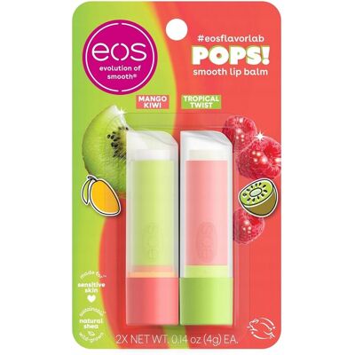 Eos Flavorlab POPS! - balsamy do ust mango kiwi i malina owoce tropikalne Eos Flavorlab POPS! - balsamy do ust mango kiwi i malina owoce tropikalne
