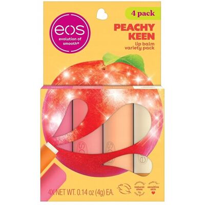 Eos Peachy Keen - balsamy do ust o 4 smaki Eos Peachy Keen - balsamy do ust o 4 smaki